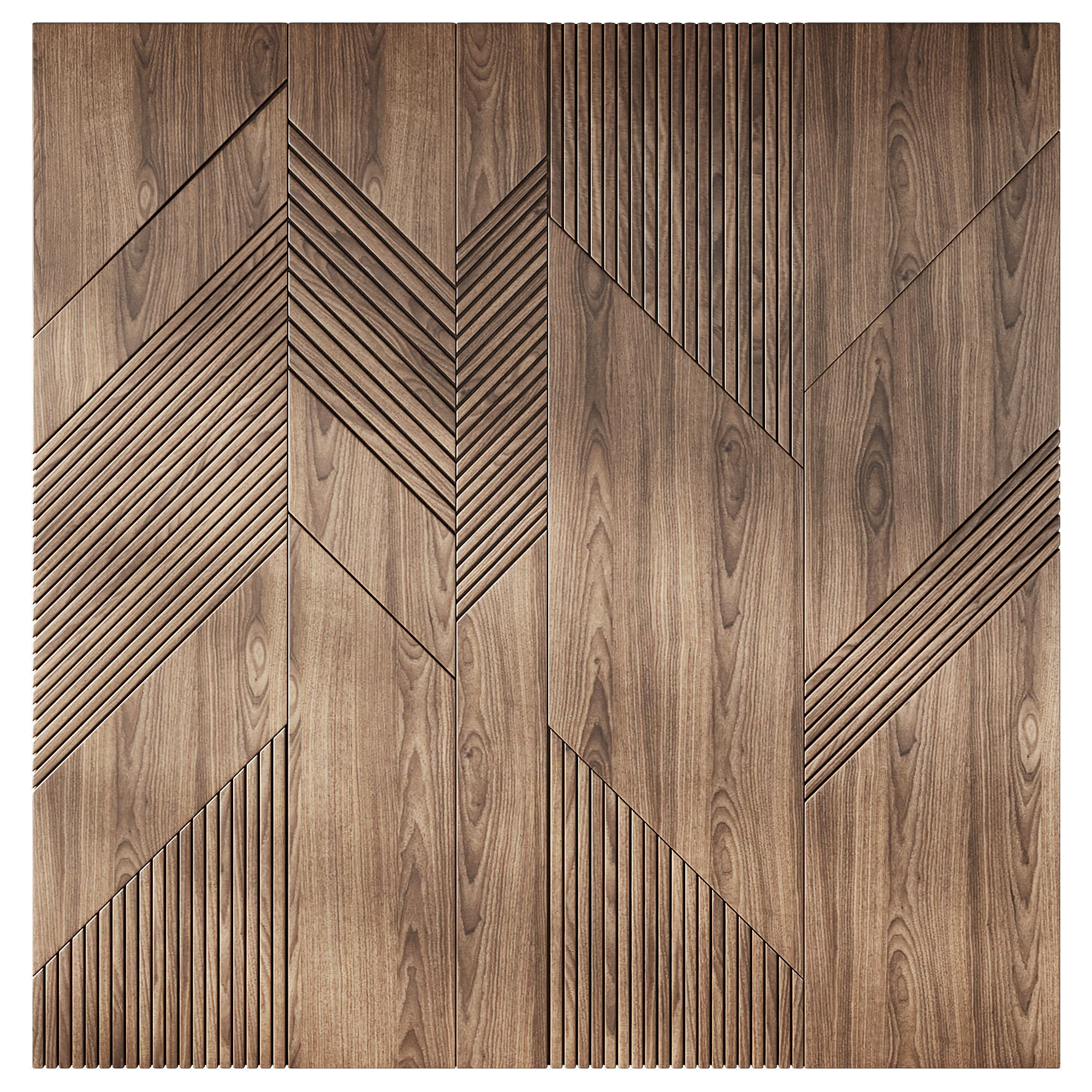 Decorative panel Low-poly 3D model_1