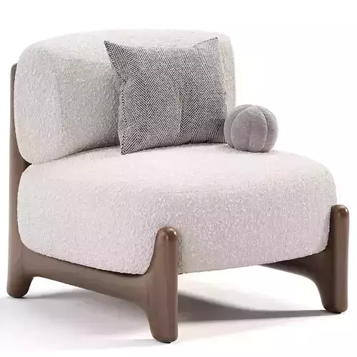 Tobo Armchair Low-poly 3D model