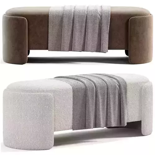Taks Pouf Low-poly 3D model