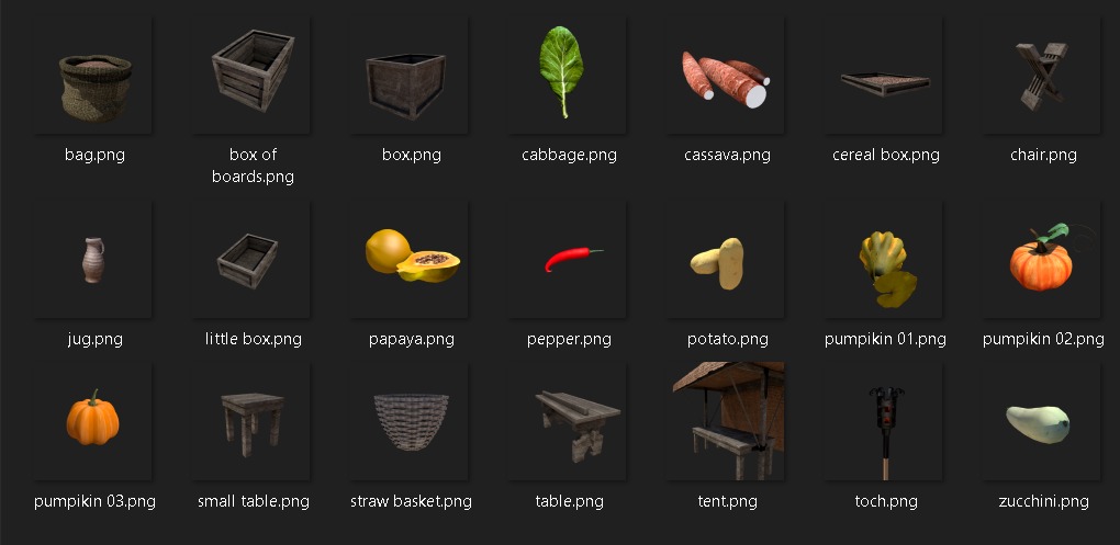 Medieval Market Stall 01 3D model_14
