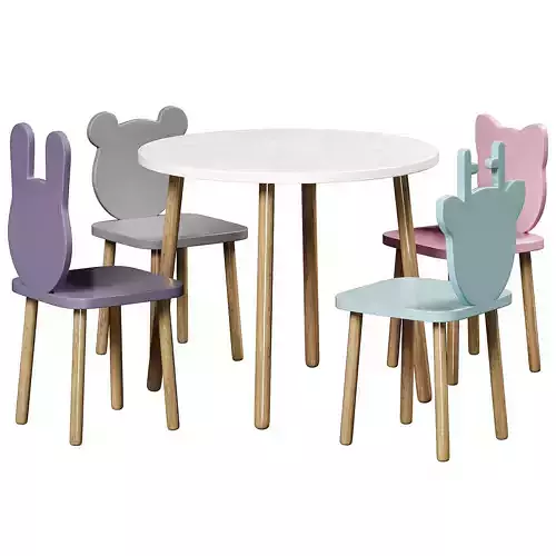 Kid table and chair set 02