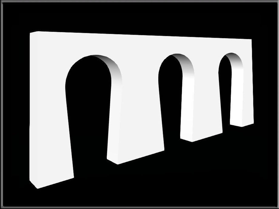 Horseshe Arch 08 Low-poly 3D model_4