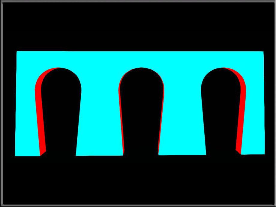 Horseshe Arch 08 Low-poly 3D model_1