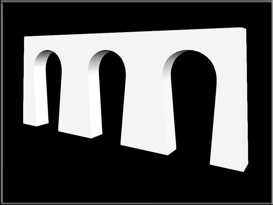 Horseshe Arch 08 Low-poly 3D model_2