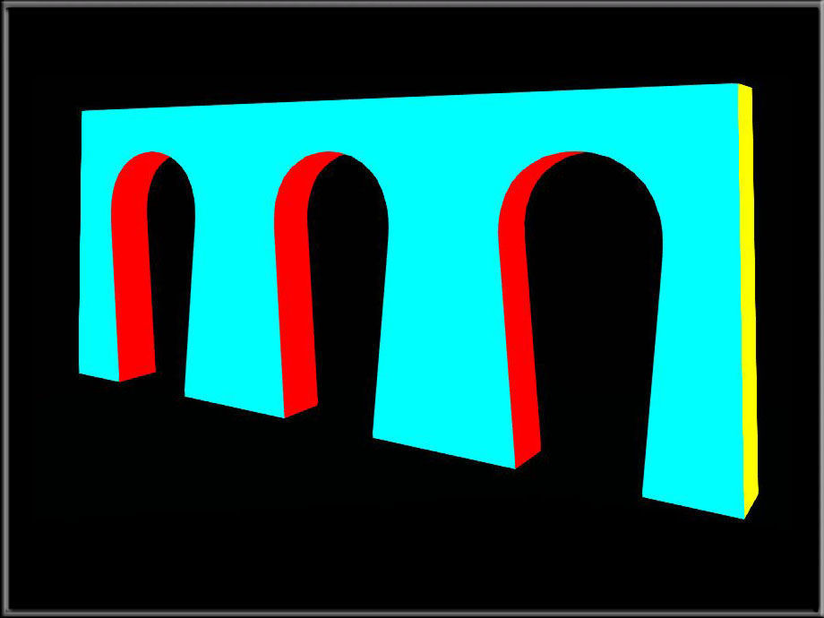 Horseshe Arch 08 Low-poly 3D model_3