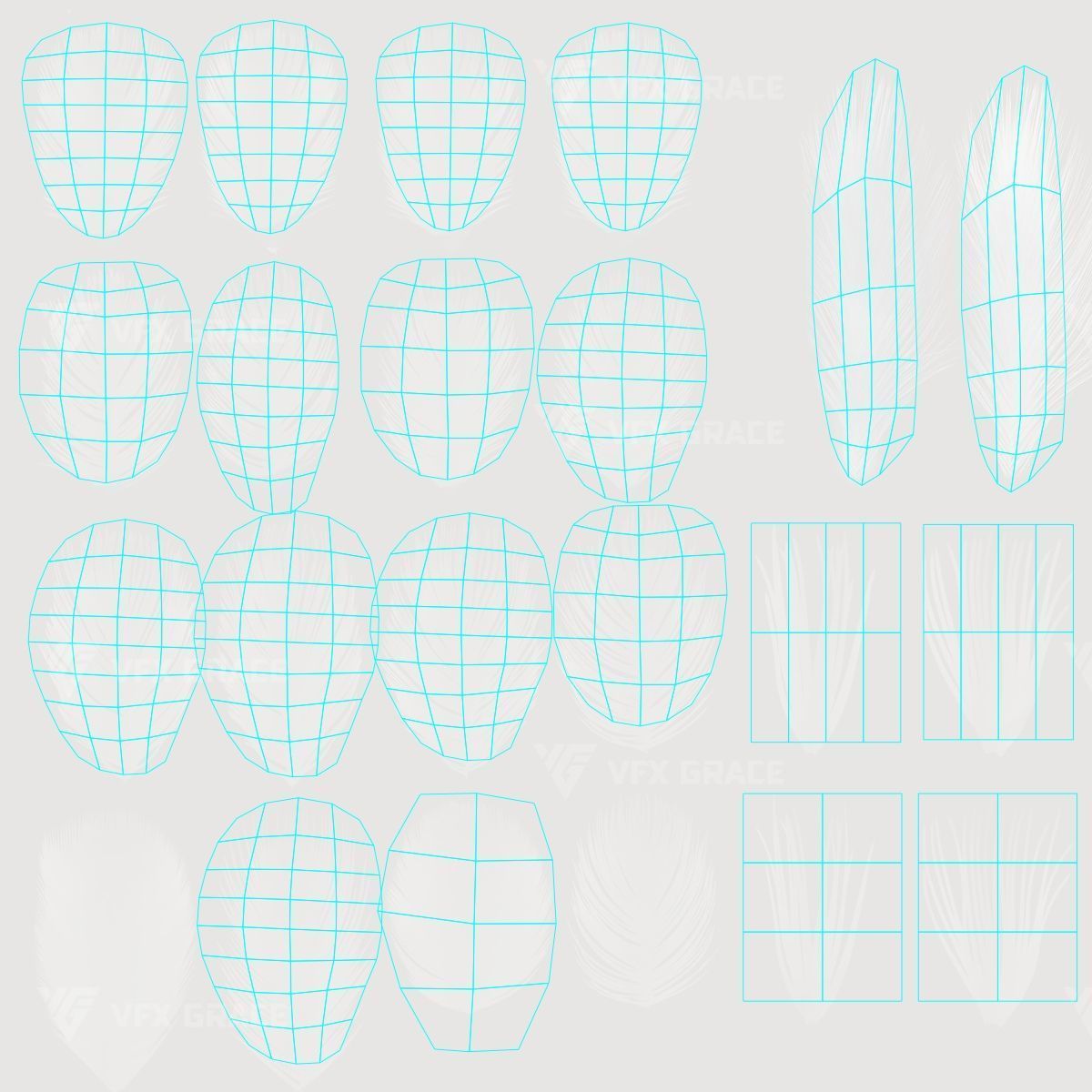 White Pigeon Animation -  VFX Grace 3D model_24