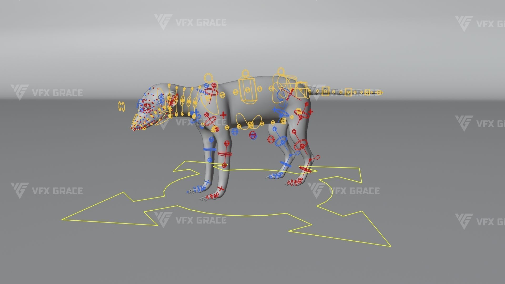 Meerkat Animated - VFX Grace 3D model_12