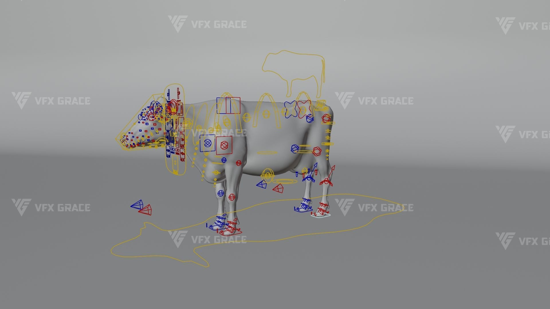 Holstein Female Animation - VFX Grace 3D model_21