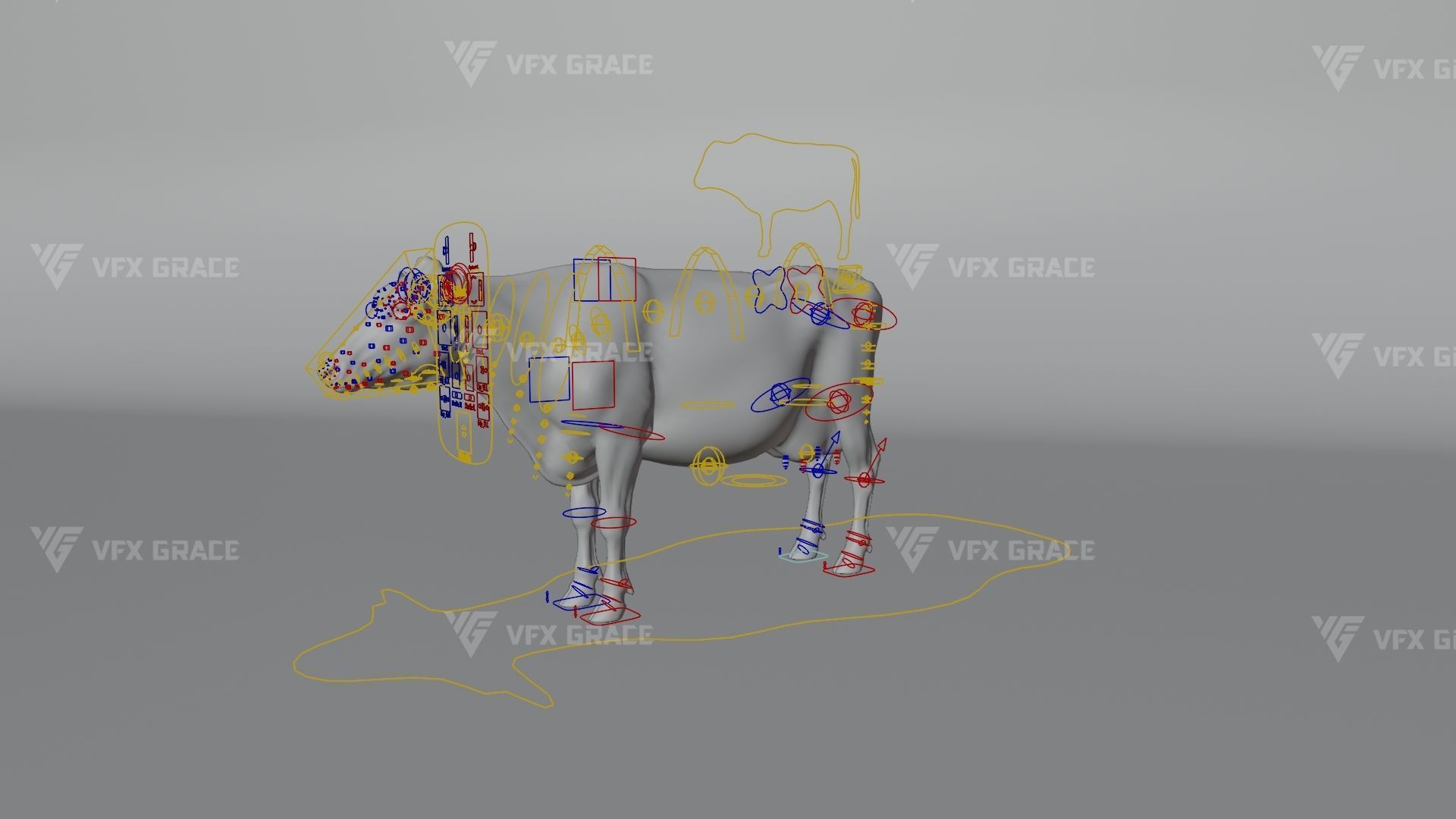 Holstein Female Animation - VFX Grace 3D model_22