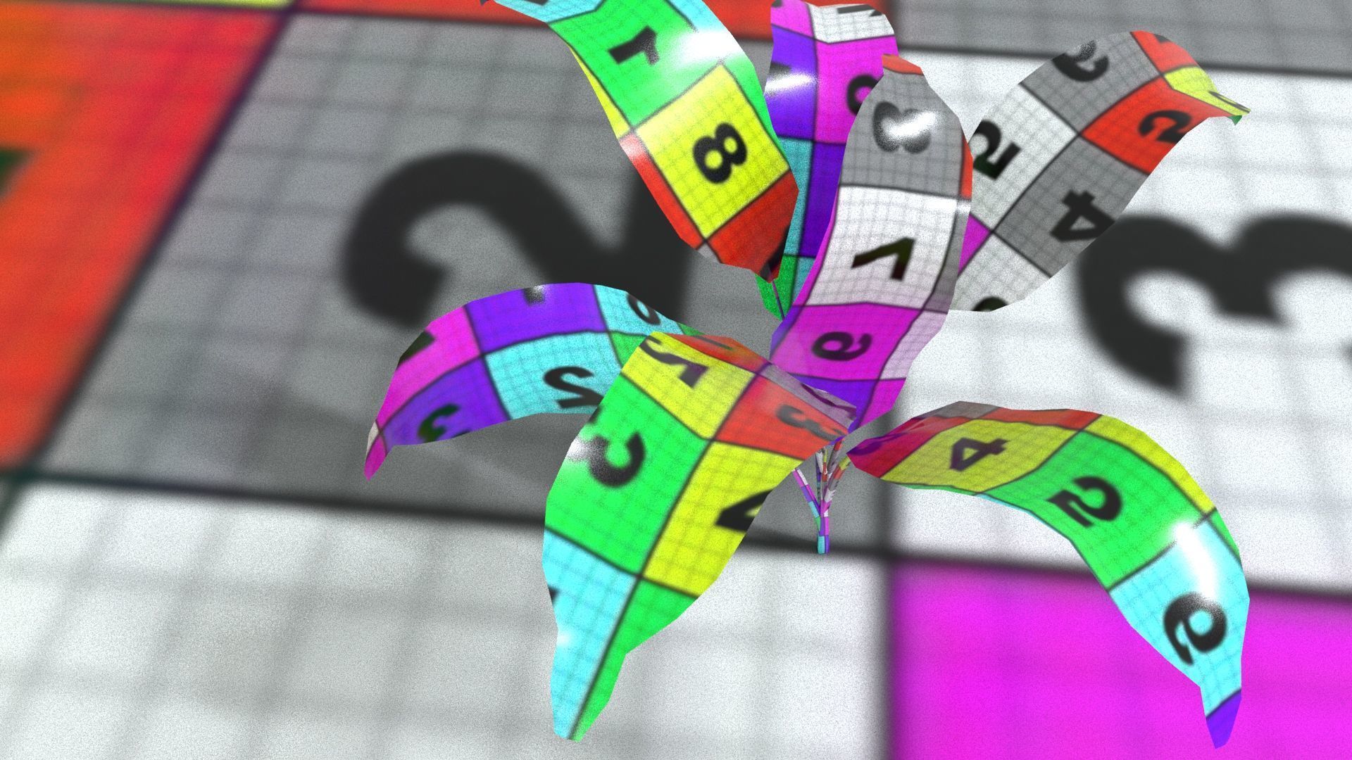 laos Vegetation Palm Leaf Aspidistra elatior Low-poly 3D model_14