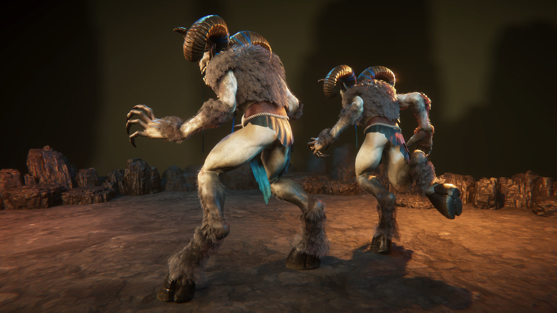 Faunus Low-poly 3D model_5