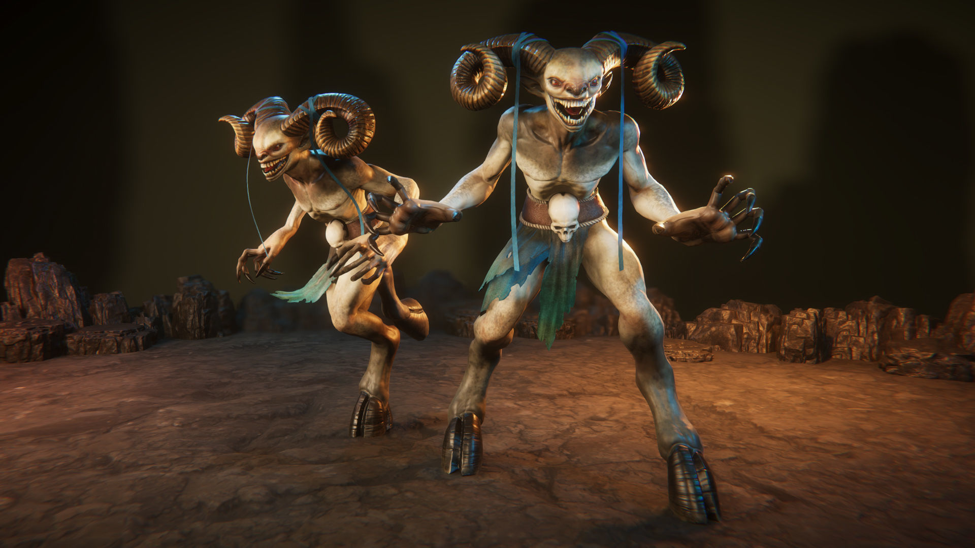 Faunus Low-poly 3D model_2