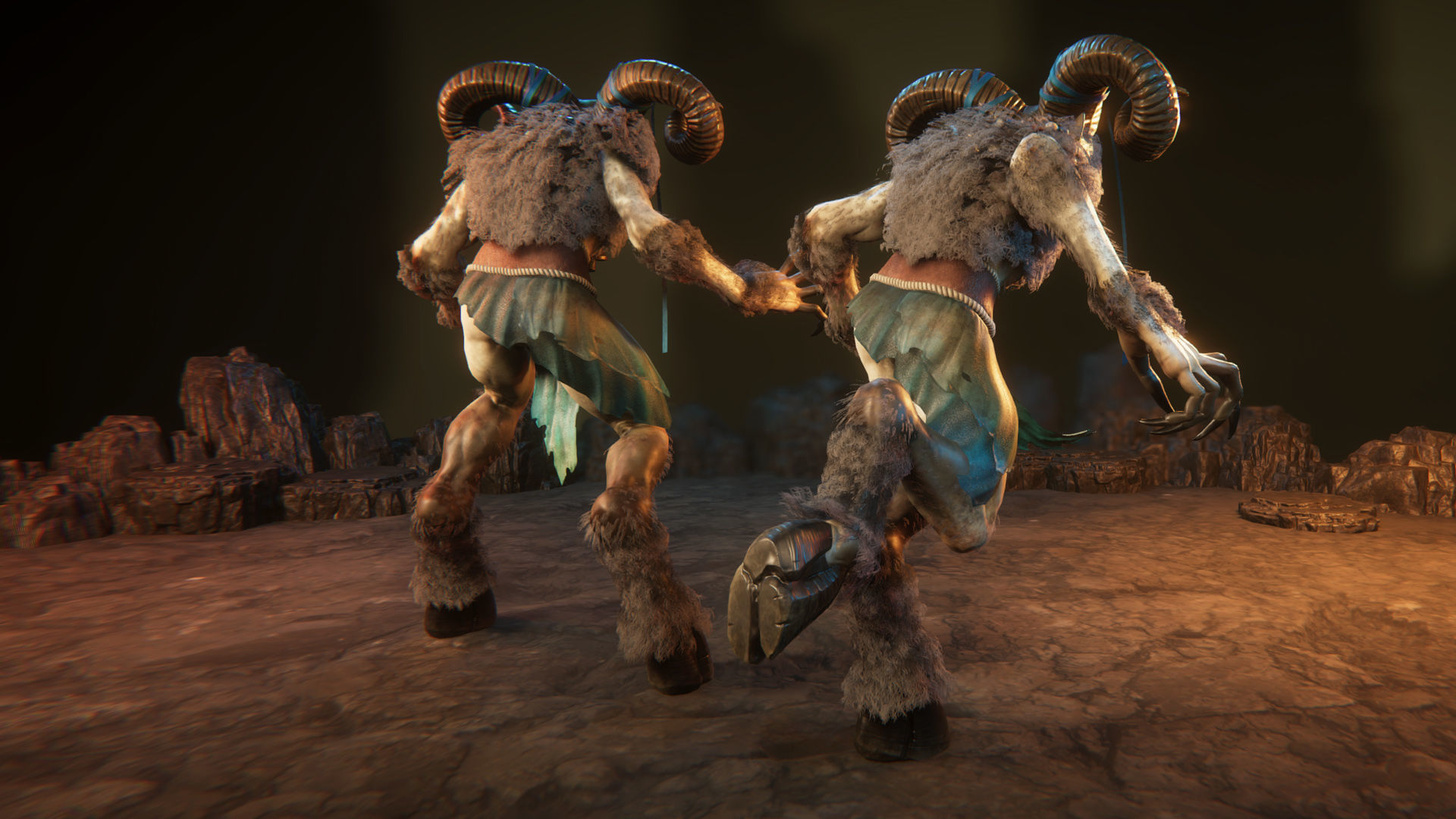 Faunus Low-poly 3D model_4