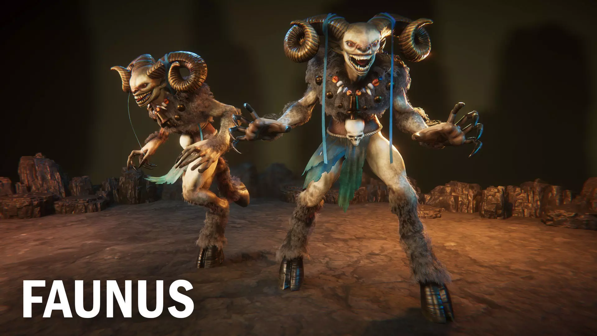 Faunus Low-poly 3D model_0