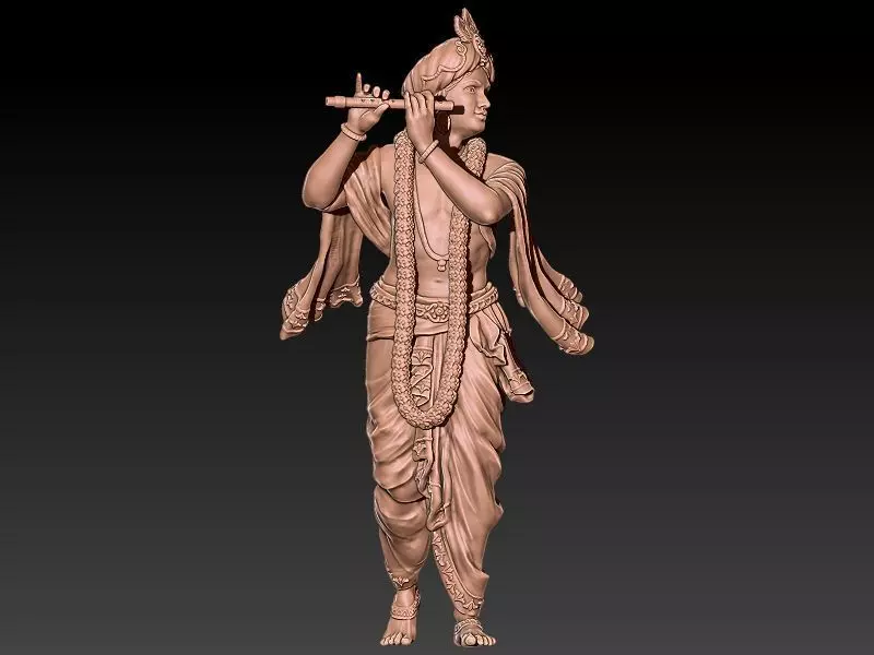 Krishna JI Idol 3D print model_0