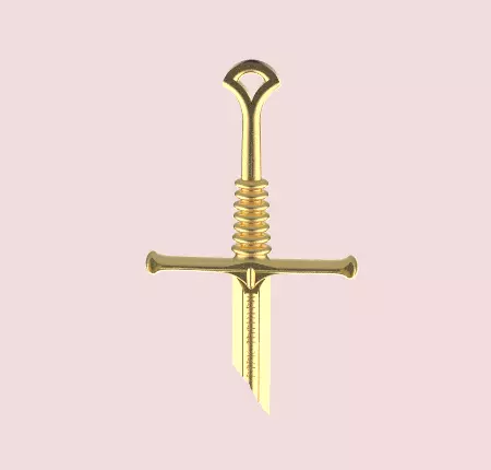 lord of the rings sword 3D print model_0