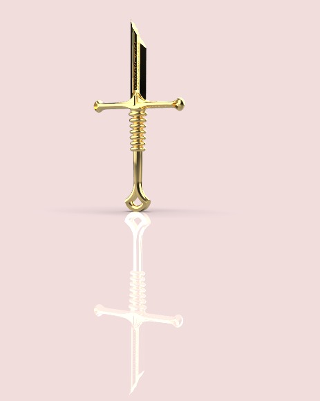 lord of the rings sword 3D print model_7