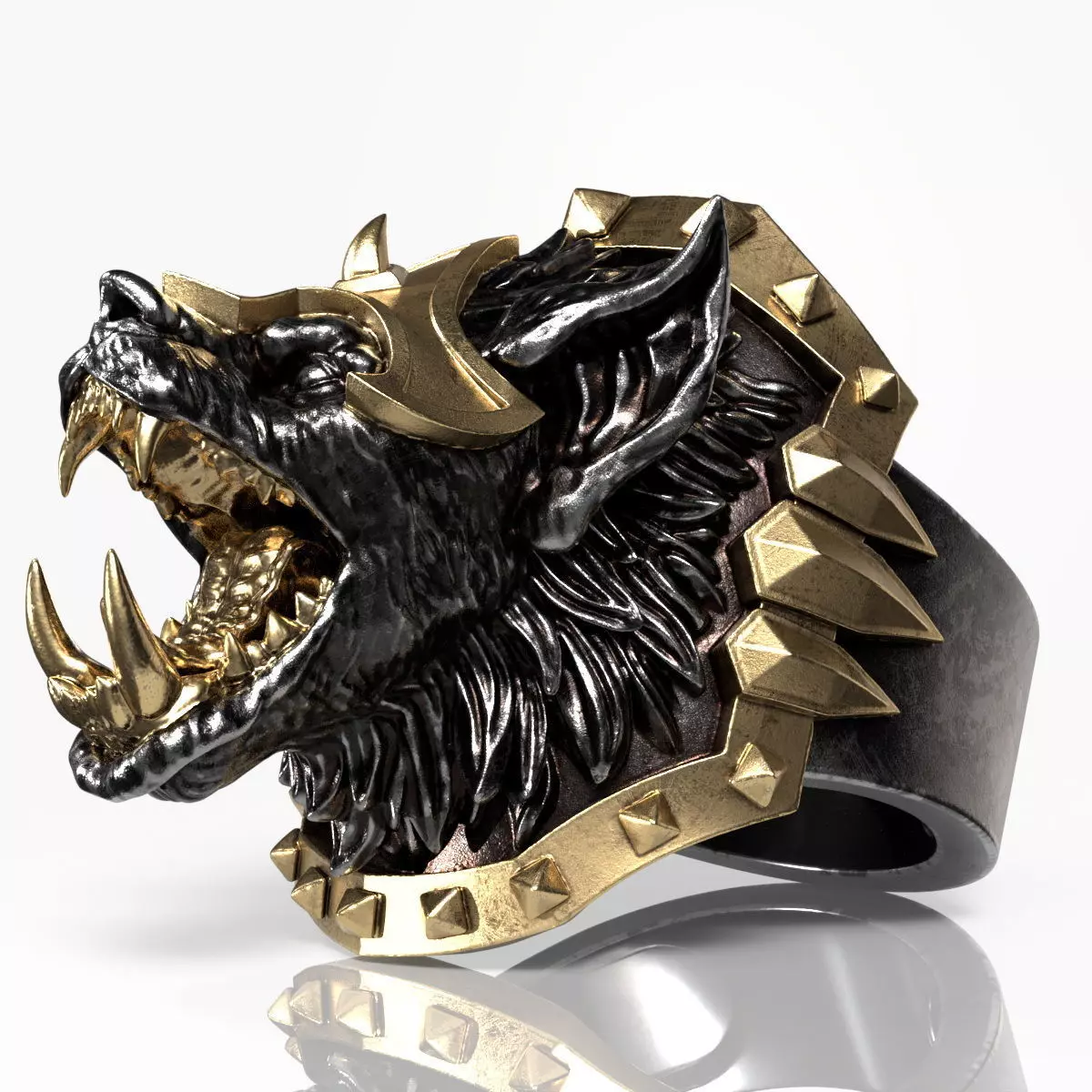 Armored Bat Ring 3D print model