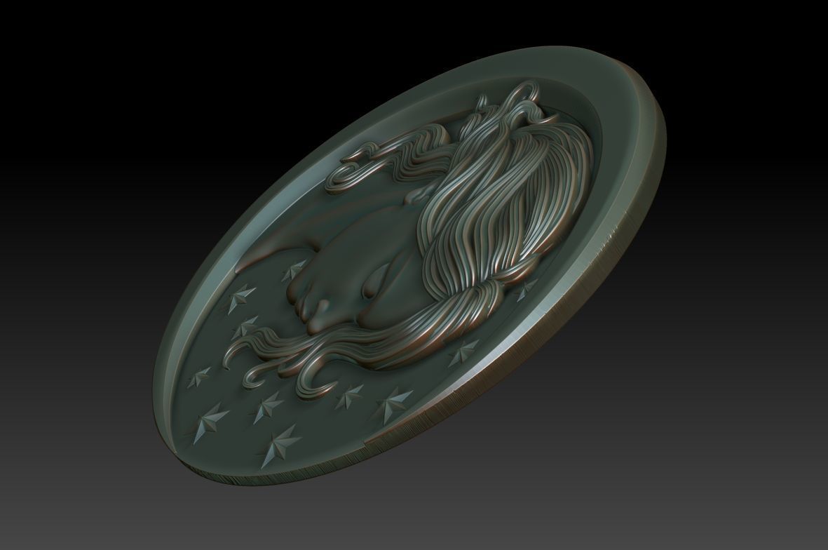 Moongirl 3D print model_2