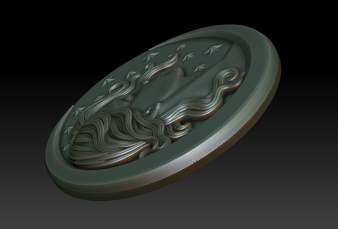 Moongirl 3D print model_6