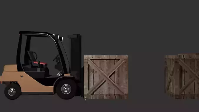 Low Poly Forklift