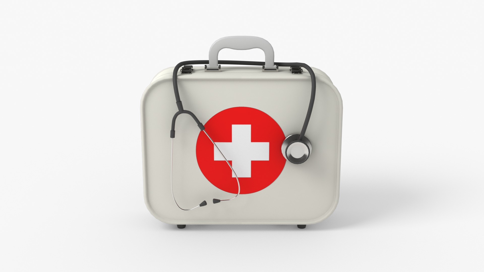 Medical Bag Low-poly 3D model_12