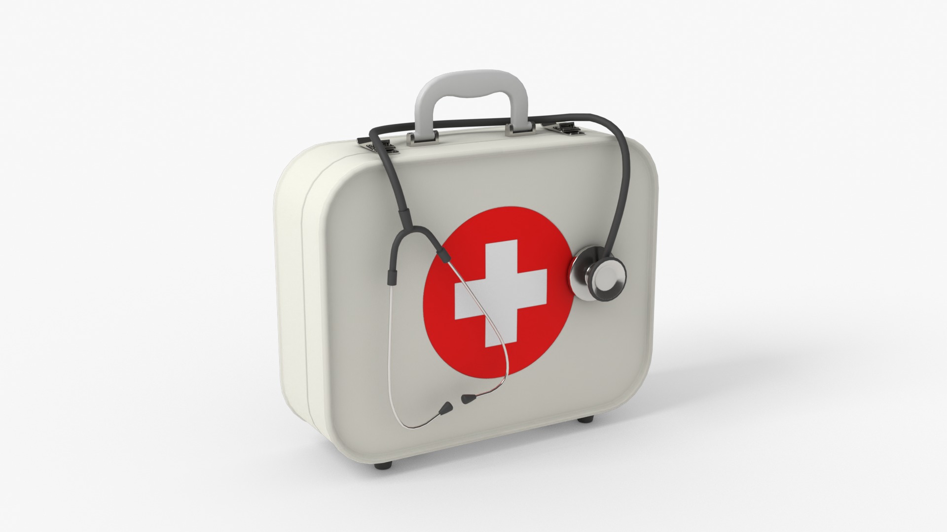 Medical Bag Low-poly 3D model_11
