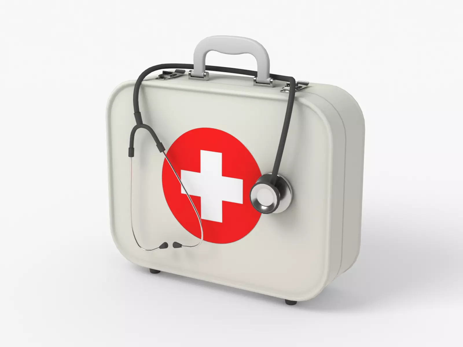 Medical Bag Low-poly 3D model_0
