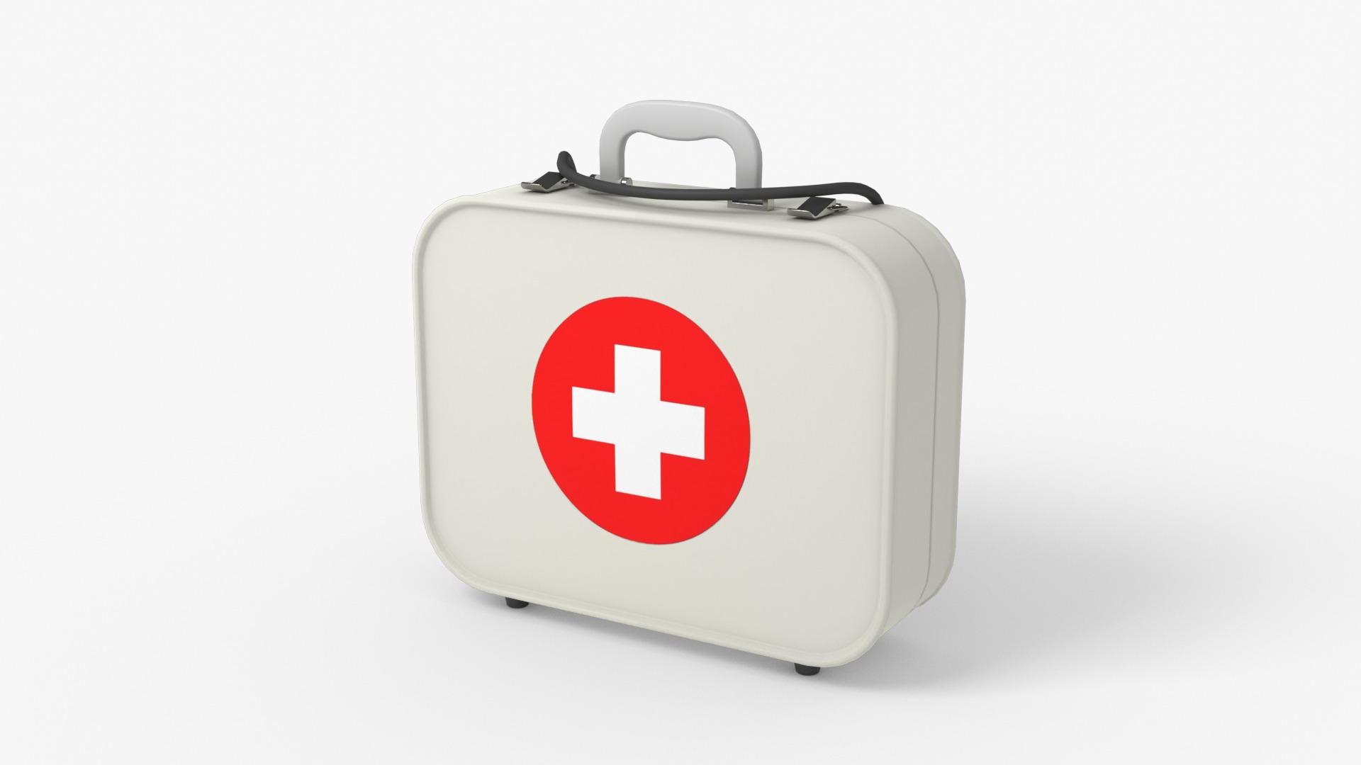 Medical Bag Low-poly 3D model_7