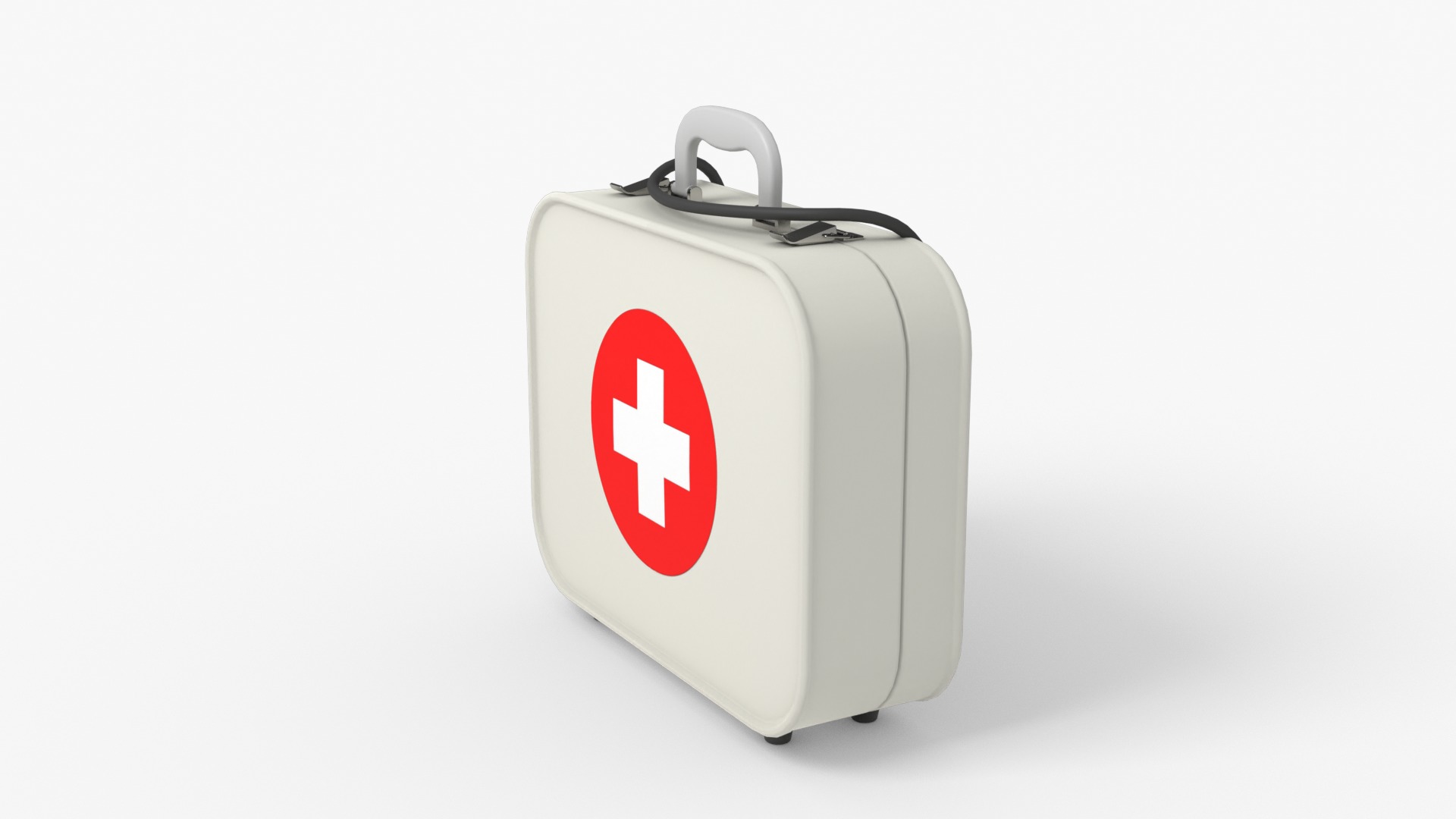 Medical Bag Low-poly 3D model_8