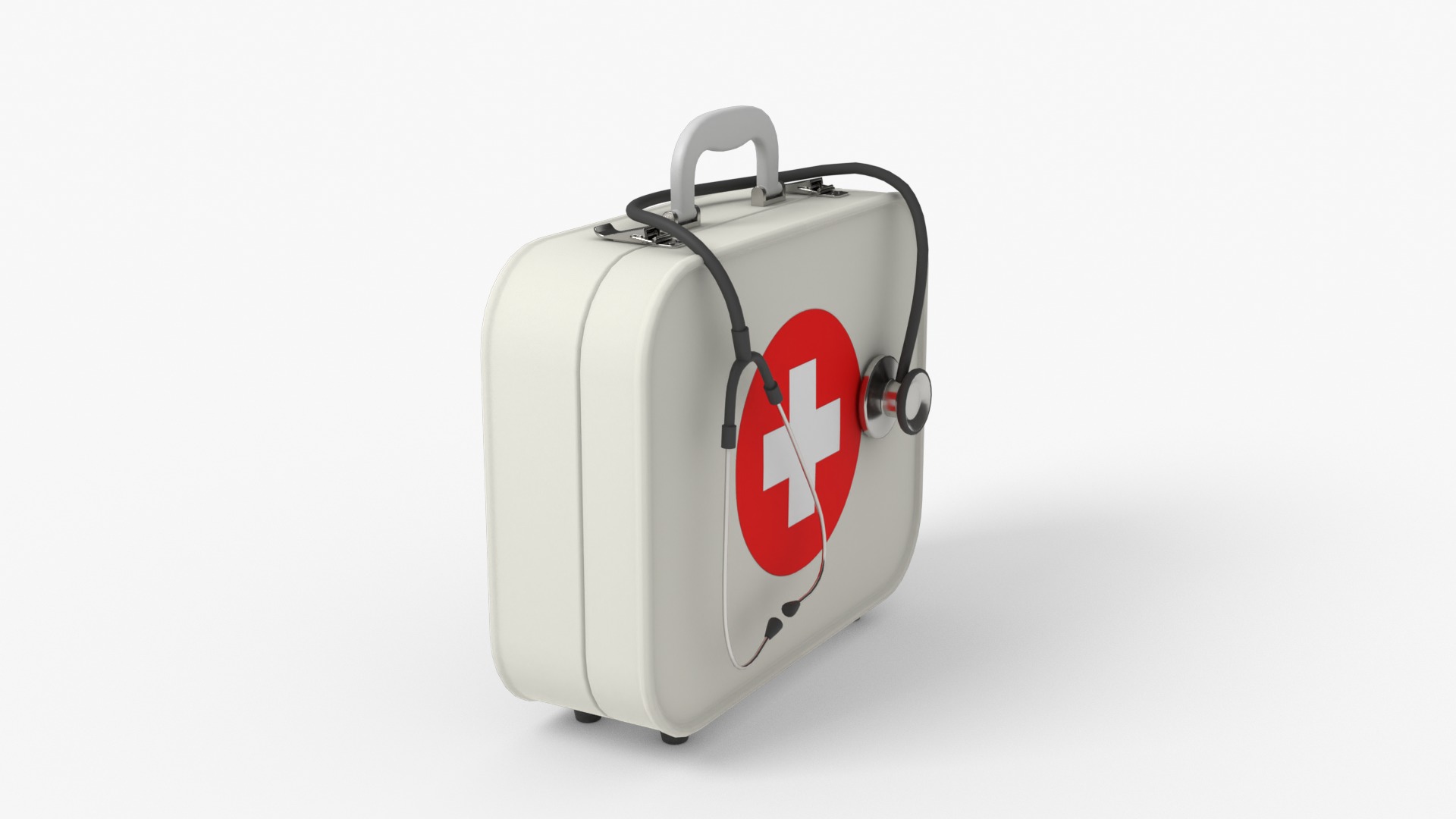 Medical Bag Low-poly 3D model_10