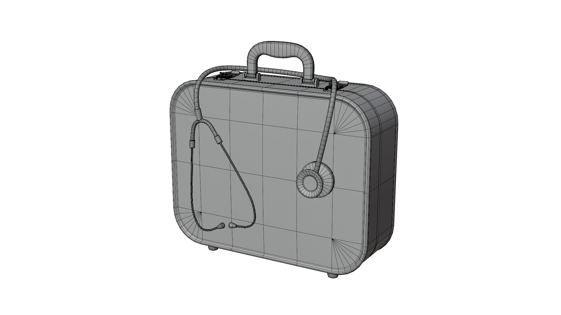 Medical Bag Low-poly 3D model_14