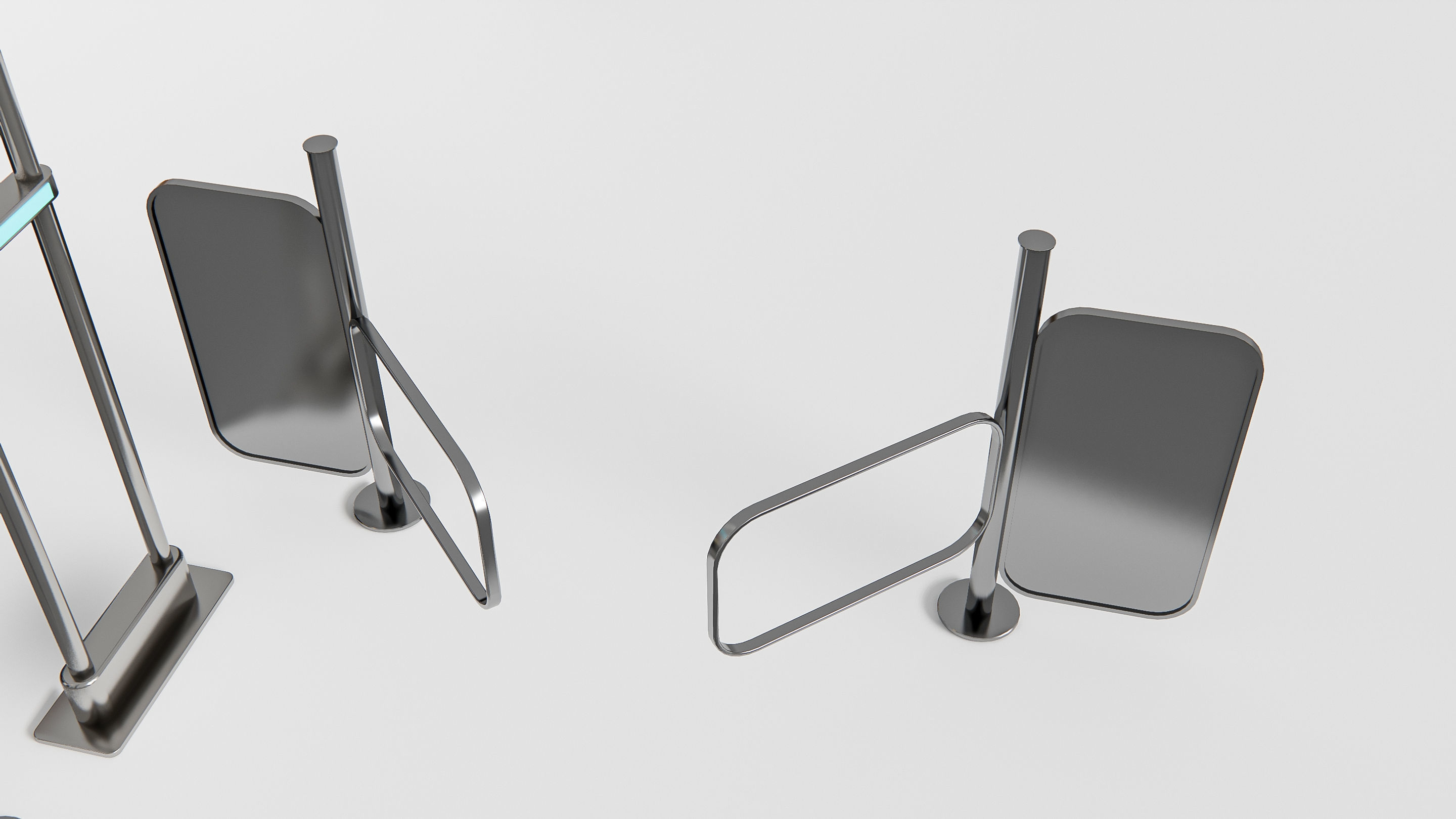 Supermarket Shop Store Elements checkout 1 3D model_9