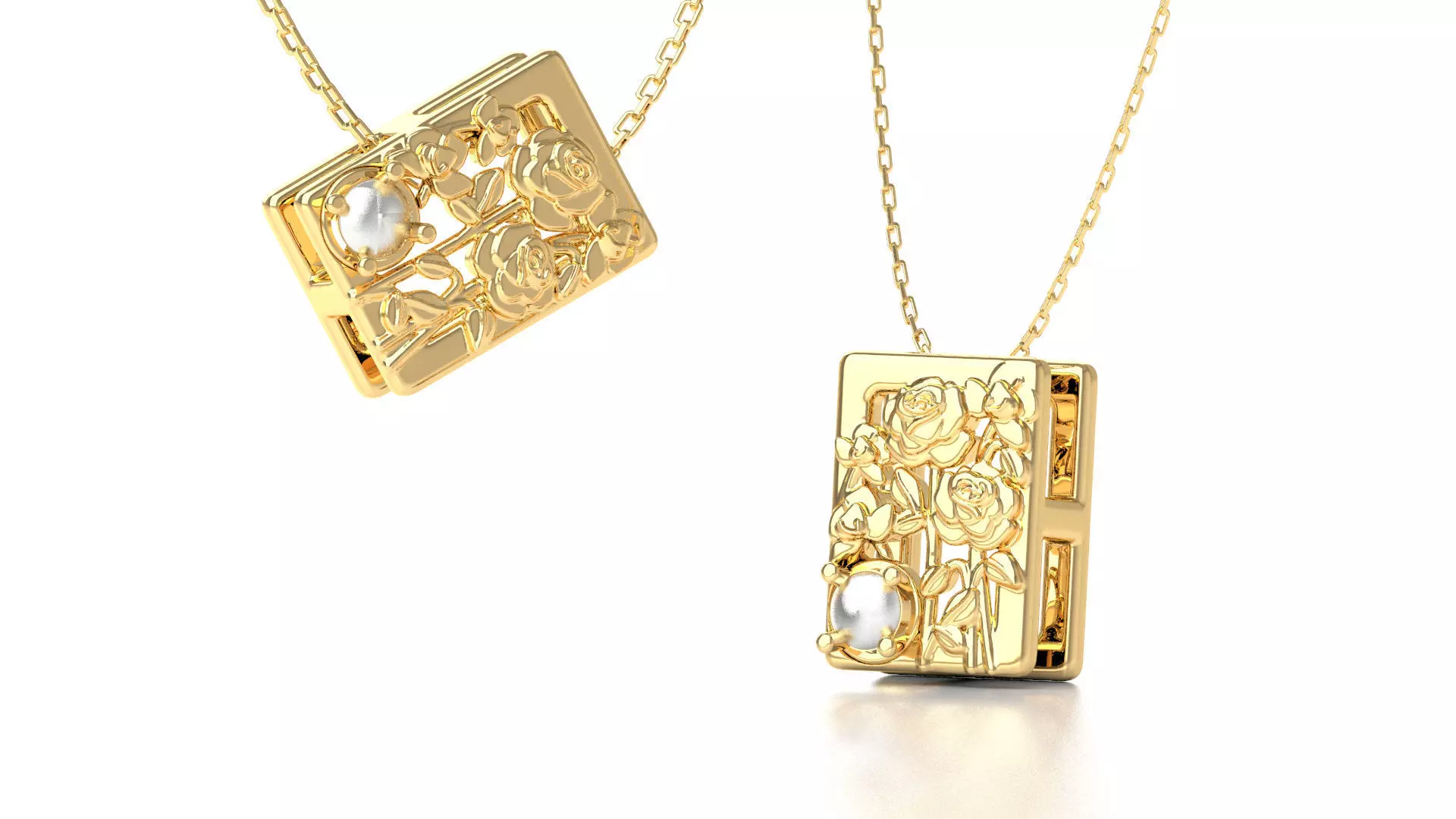 Birthflower Box Pendant June 3D print model