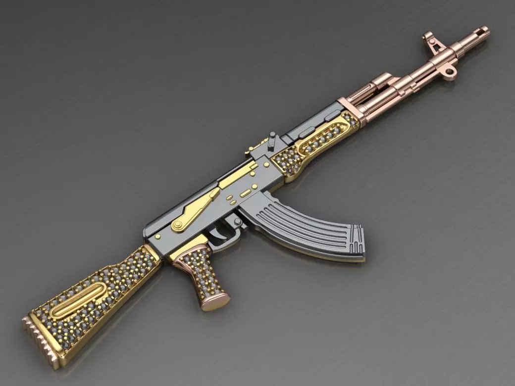 necklace AK-47 3D print model