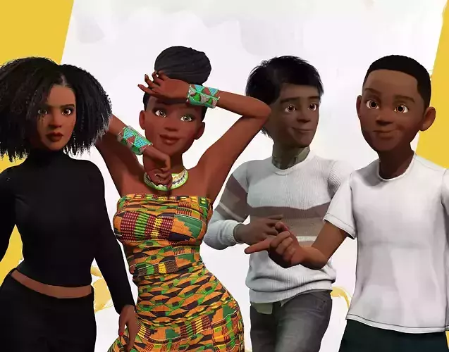 African Heritage Toon HQ Pack  3D Model Collection