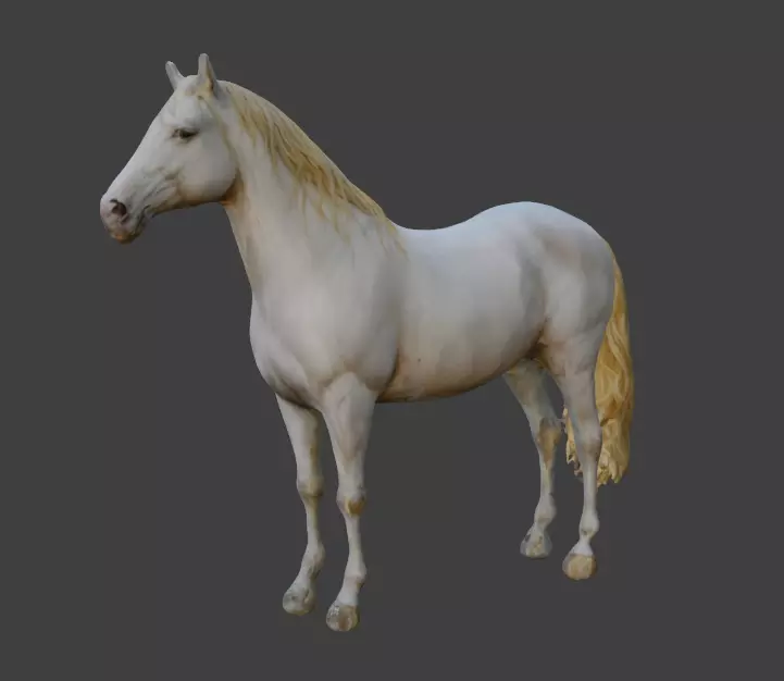 white horse 3D model