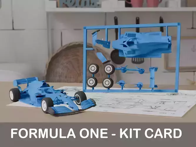 Formula One Car - Kit Card
