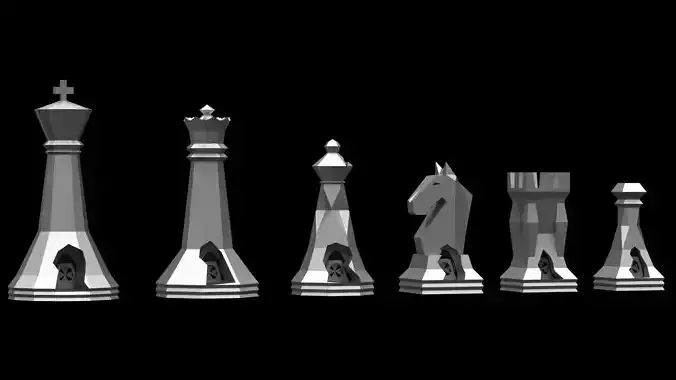 Chess Set Model 02 v02