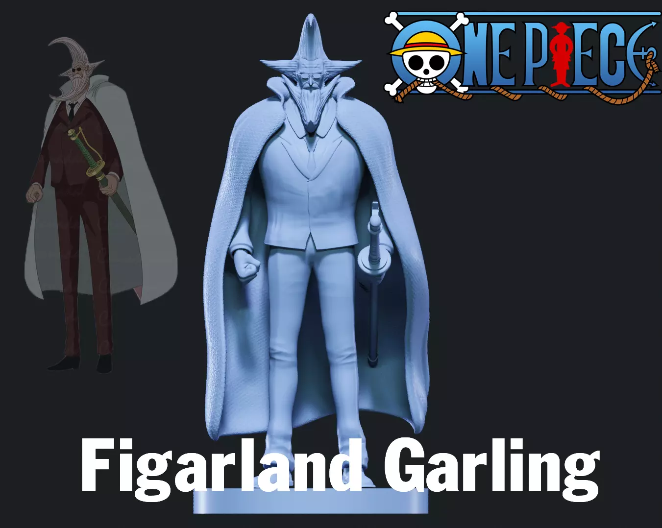 Figarland Garling - Five elder - ONE PIECE - 3D PRINT 3D print model_0