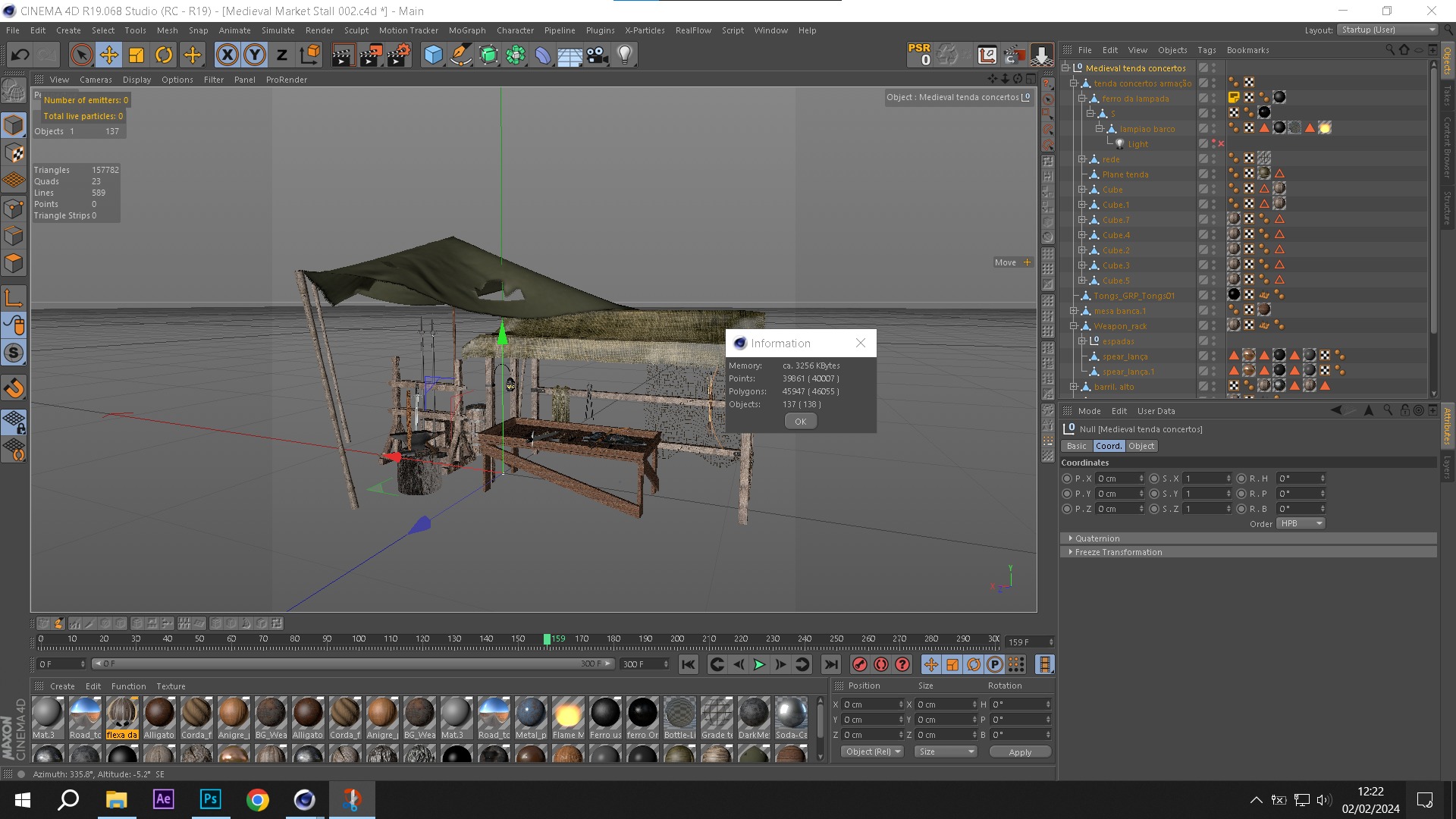 Medieval Market Stall 02 3D model_10