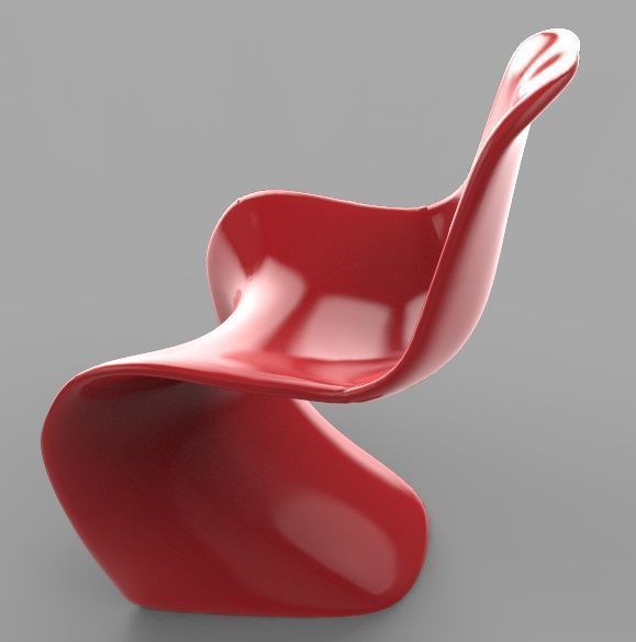 Plastic Chair 3D model_6