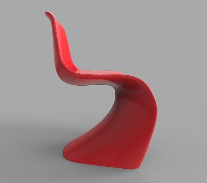Plastic Chair 3D model_2