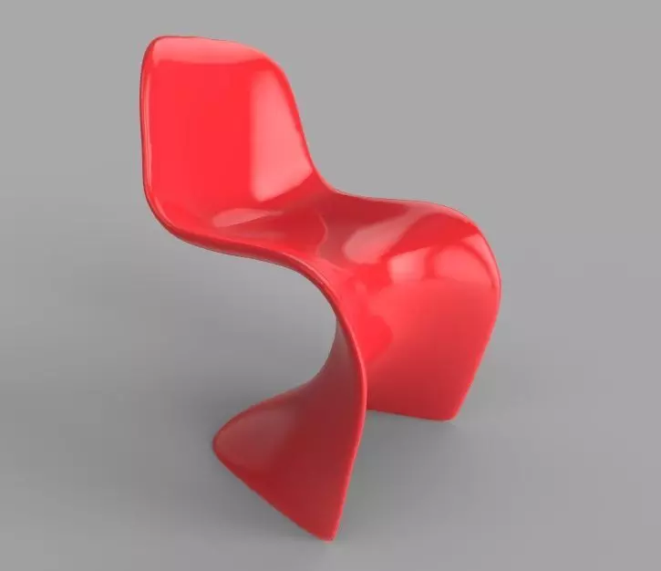Plastic Chair 3D model_0
