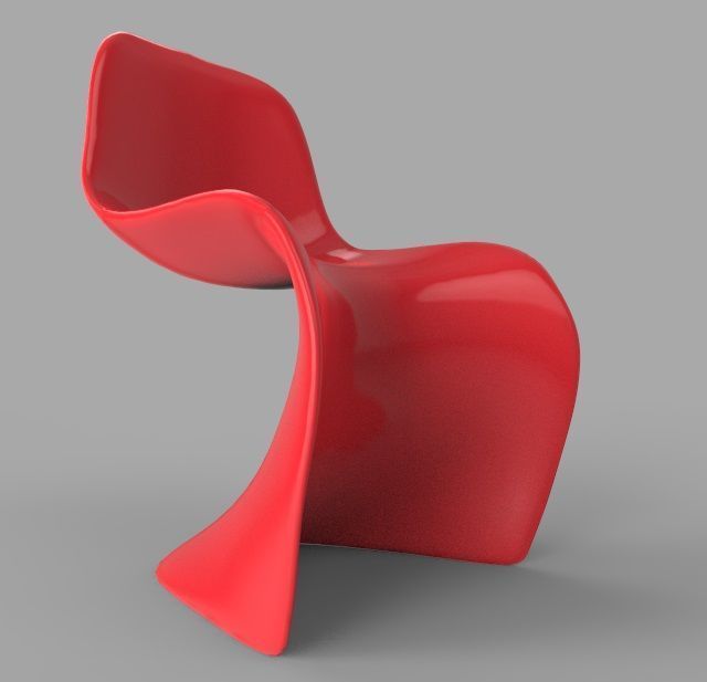 Plastic Chair 3D model_5