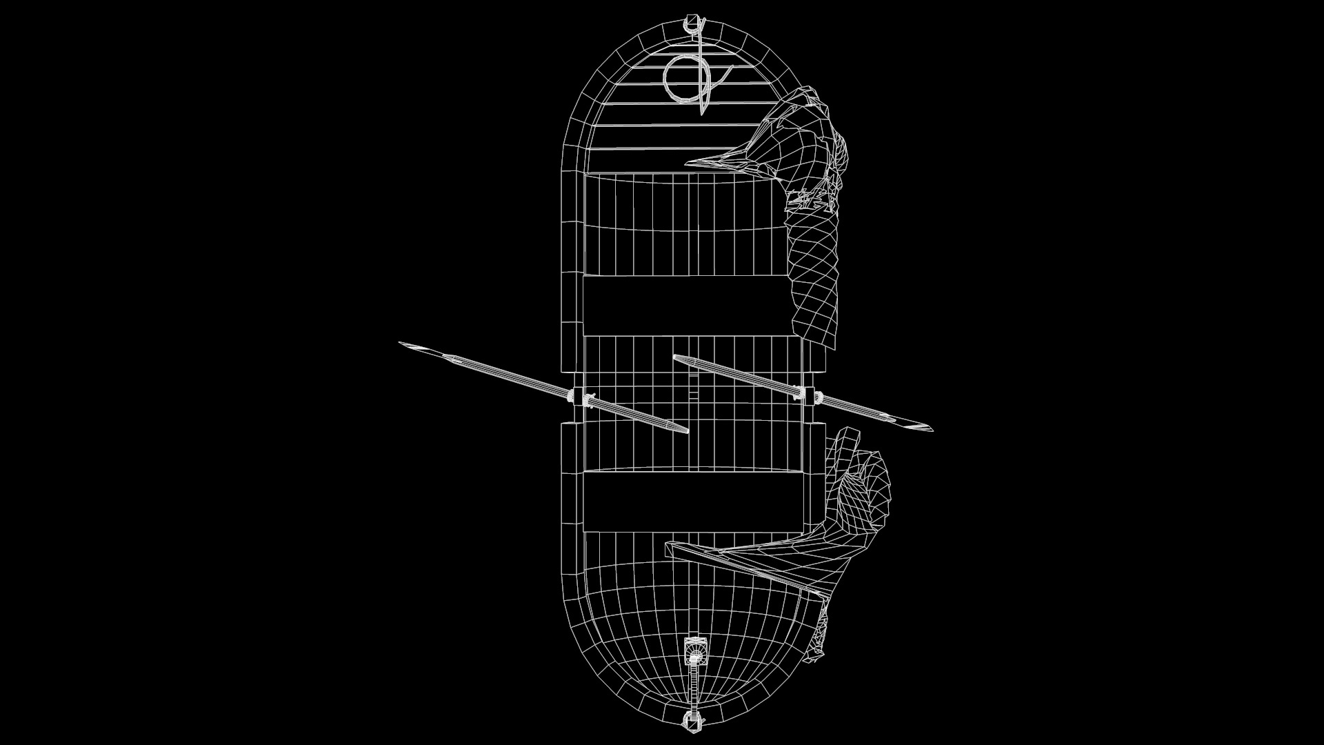 Medieval Fishing Boat 3D model_13