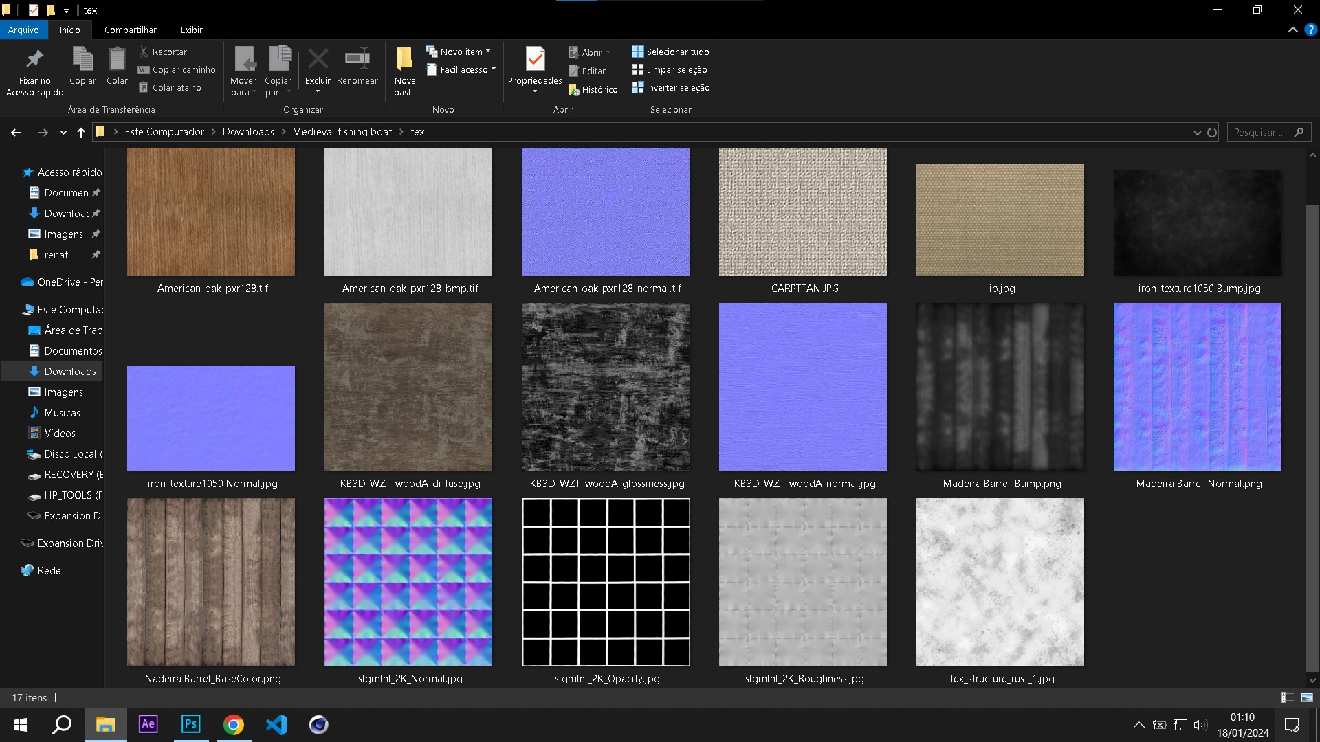 Medieval Fishing Boat 3D model_15