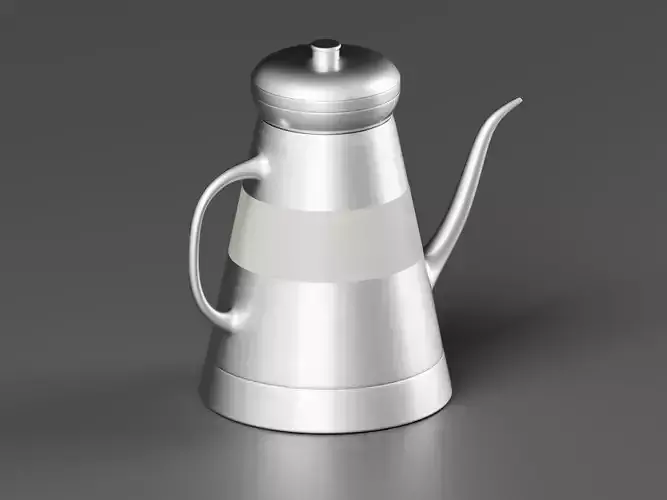 Metal Tea Kettle 3D Model