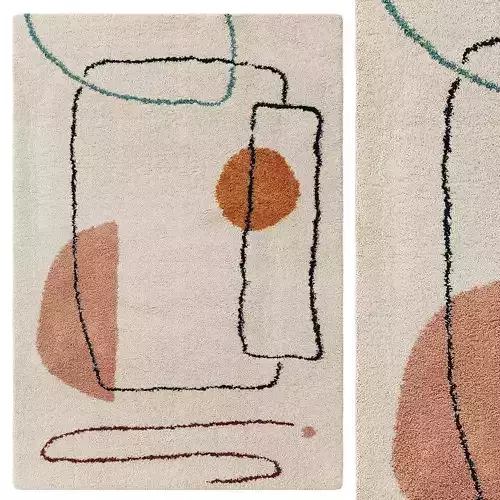 Louise Multicolour rug by Benuta