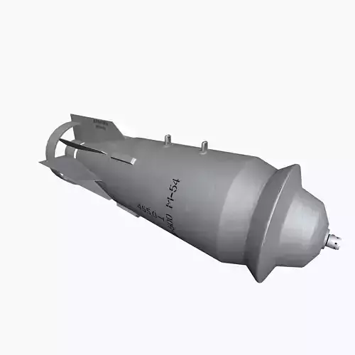 FAB500-M54 Soviet Russian Aircraft Bomb Game Ready PBR Model  Low-poly 3D model